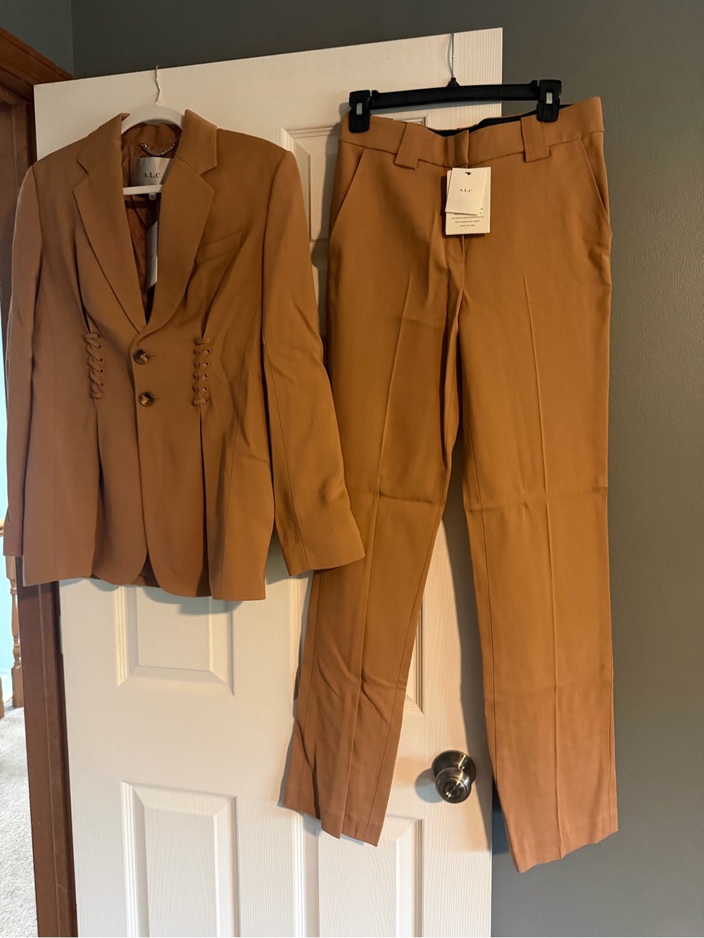 A.L.C. Camel Blazer and Pants Suit